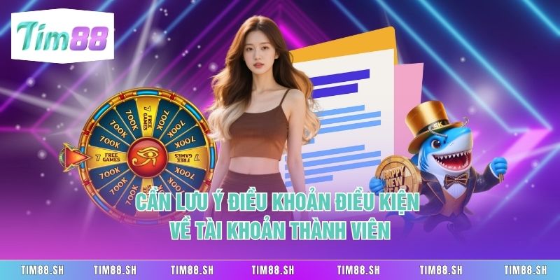Cần lưu ý điều khoản điều kiện về tài khoản thành viên